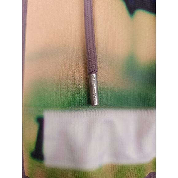 Heron Preston Men's Censored Graphic Logo Hoodie Cotton Grey Yellow Medium NWT - Picture 4 of 8